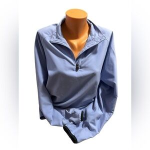 ADIDAS Women's Light Baby Blue Lightweight Vented Athletic Jacket Size XL